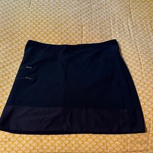 Athleta Black Mini Skirt with Zipper Accents